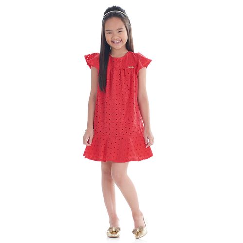 vestido vermelho juvenil