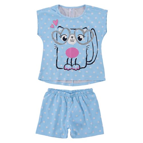 Pijama-Gatinha-Azul